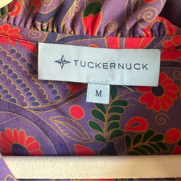 Tuckernuck Peacock Gwyneth 100% Bamboo Dress with Pockets Resortwear Sz M - Picture 15 of 16